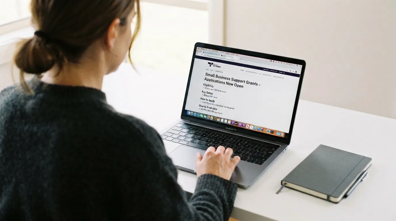 A laptop screen split between two browser tabs, one showing a comparison table and the other a search results page.