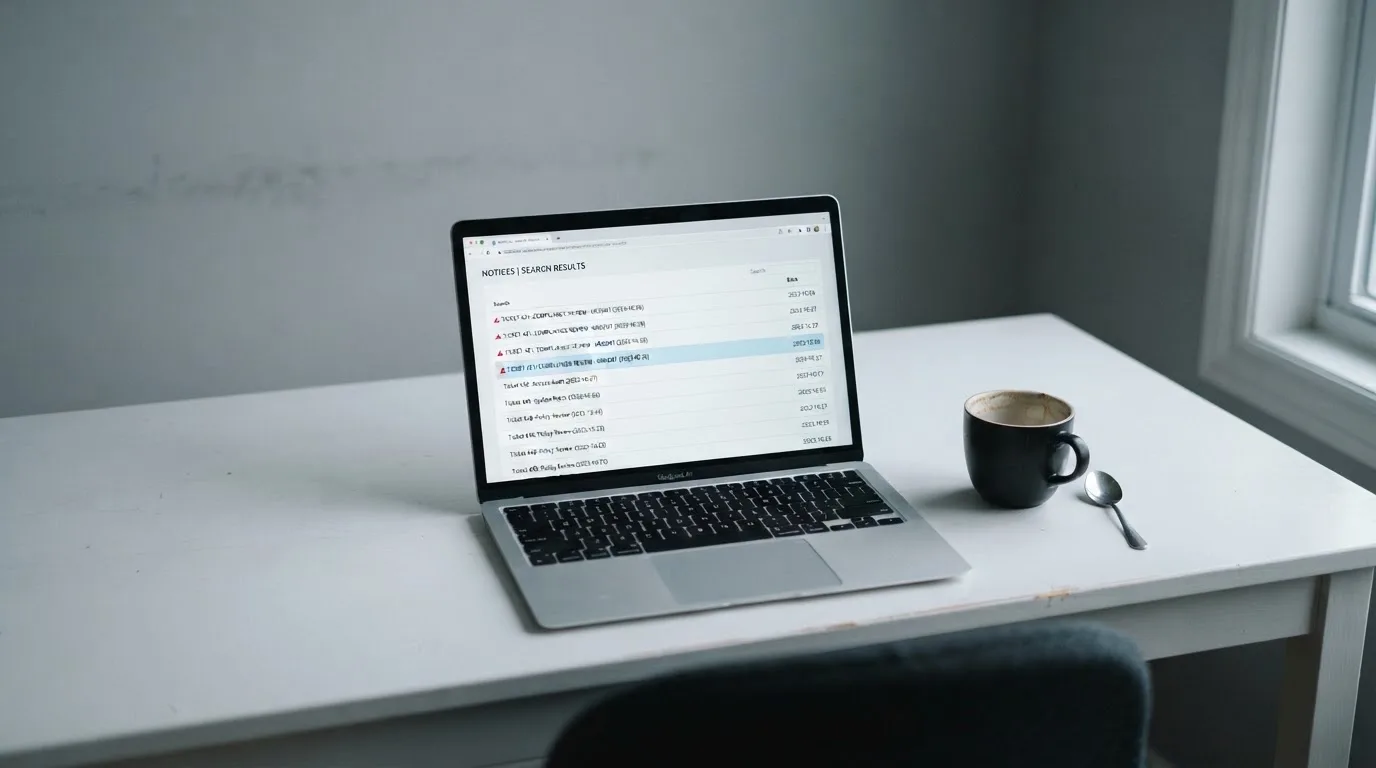 A laptop screen split between two browser tabs, one showing a comparison table and the other a search results page.