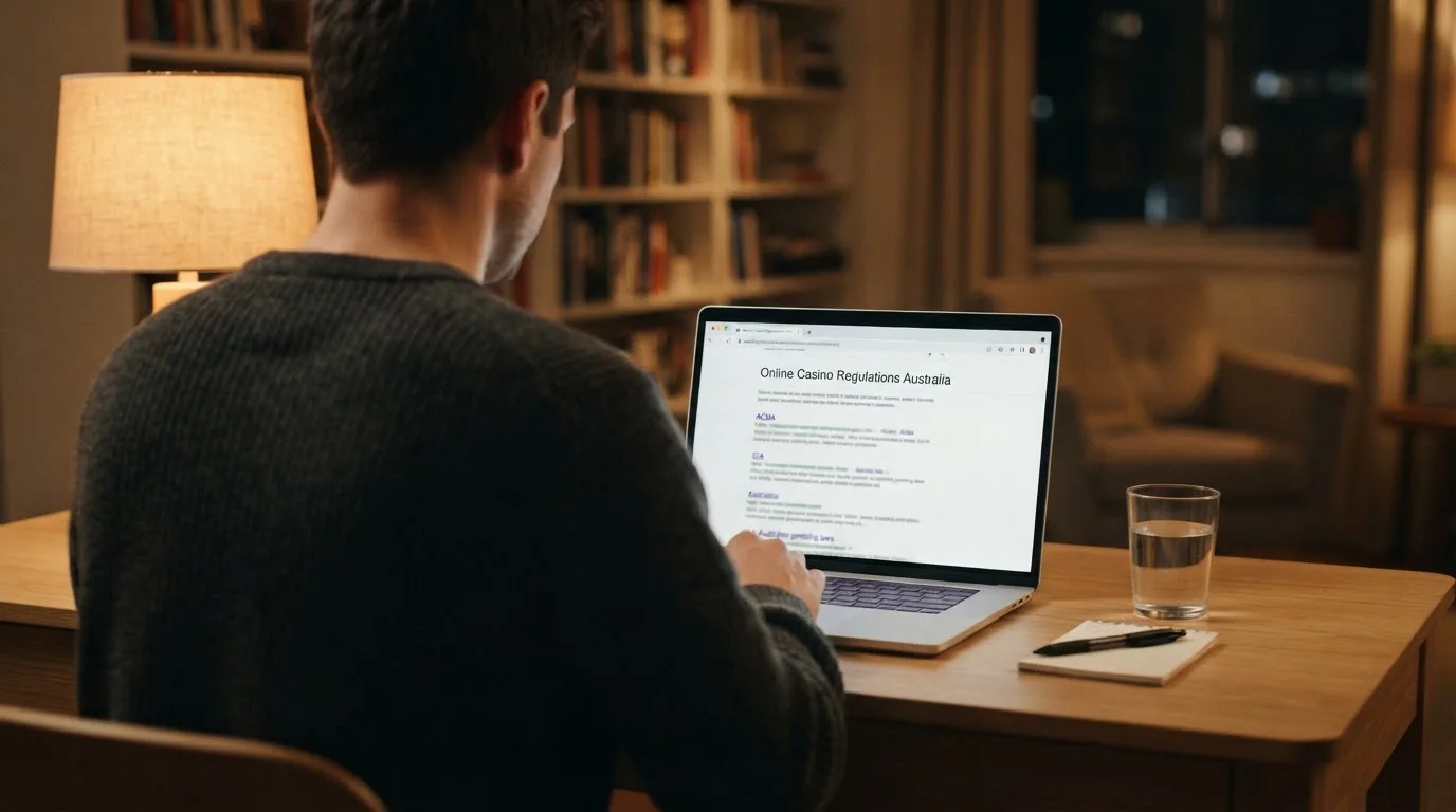 A laptop screen split between two browser tabs, one showing a comparison table and the other a search results page.