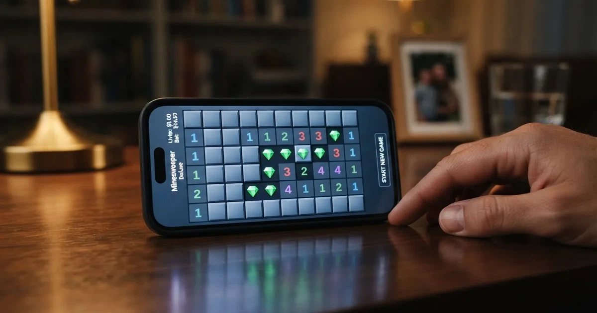 A grid of tiles displayed on a phone screen, several already revealed.
